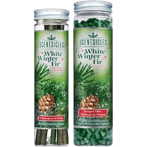 Scentsicles Flameless Fragrance, O Christmas Tree Scent, Frangrance-Infused Recyclable Paper Ribbons, Decorative Tin (1 Pack) in Kuwait
