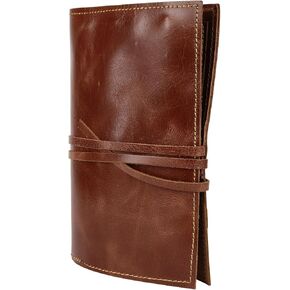 RUSTIC TOWN Leather Pencil Case Roll Up - Pen Pouch for Work, Business & Office in Saudi Arabia