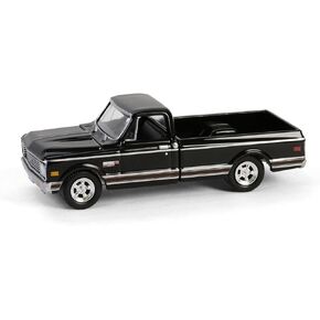 1972 C10 شاحنة بيك اب قصيرة السرير بلاك هوبي سلسلة حصرية 1/64 دييكاست نموذج سيارة من جرين لايت GL30546 in Kuwait
