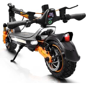 Electric Scooter Adult, 1600W*2 Dual Motor RZ1000, Up to 40-50 Miles Long Range/MAX Speed 31 Mph, 10.5'' Off Road Tires with 1152Wh Battery & Dual Suspension Commuting Fast Electric Scooter in Saudi Arabia