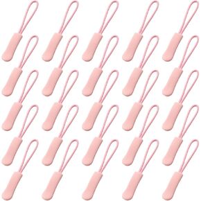 NovaPuff 25 Pack Pink Zipper Pull Replacement,Universal Replacement Zipper Pull Extension, Extender Zippers Lightweight Pulls, Durable Zippers Pulls for Backpacks/Coats/Luggage in Kuwait