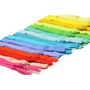 YKK® 4" Bright YKK Zippers #3 Skirt & Dress - Assortment of Colors (10 Zippers/Pack) in Saudi Arabia