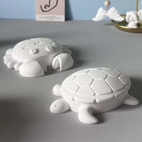 Turtle Box Resin Mold with Lid, 3D Sea Animal Storage Container Mold, Turtle Shaped Tray Jewelry Box Silicone Molds for Resins, Epoxy Resin, Gypsum, Clay, DIY Craft Home Decor, Candy Jar in Saudi Arabia