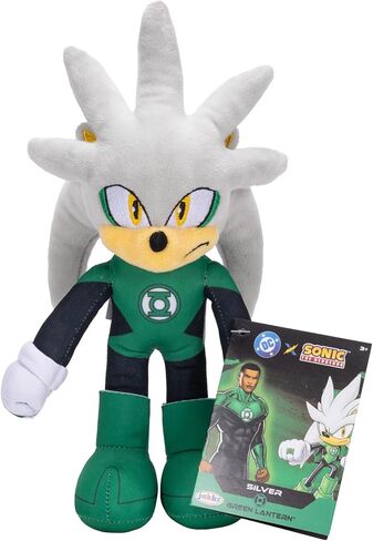 Sonic The Hedgehog DC Comics Sonic as The Flash and Silver as Green Lantern 9" Plush 2-Pack in Saudi Arabia
