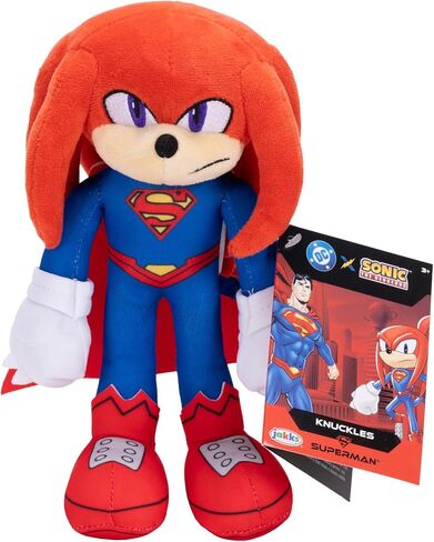 Sonic The Hedgehog DC Comics Shadow as Batman and Knuckles as Superman 9" Plush 2-Pack in Saudi Arabia