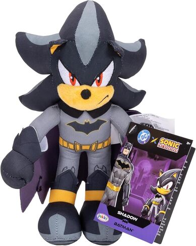 Sonic The Hedgehog DC Comics Shadow as Batman and Knuckles as Superman 9" Plush 2-Pack in Saudi Arabia