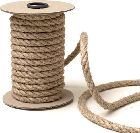 1Roll 2M Natural Vintage Jute Rope String 10mm Hemp Twisted Cord Macrame String Pet Scratching Handmade DIY Craft Decoration in Saudi Arabia