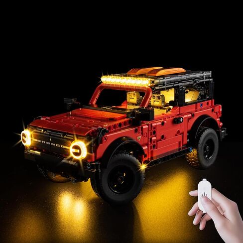 Kyglaring Light Kit Compatible with Lego Ford Bronco SUV 42213 Building Set - Upgraded Headlights & Touch Control (Lights Only, Model Not Included) in Saudi Arabia