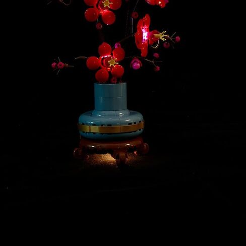 طقم إضاءة LED RC من أجل Lego 10369 Icons Plum Blossom Flower Décor، مجموعة إضاءة توصيل USB متوافقة مع Lego 10369 (أضواء فقط، لا توجد نماذج Lego) (10369) in Saudi Arabia