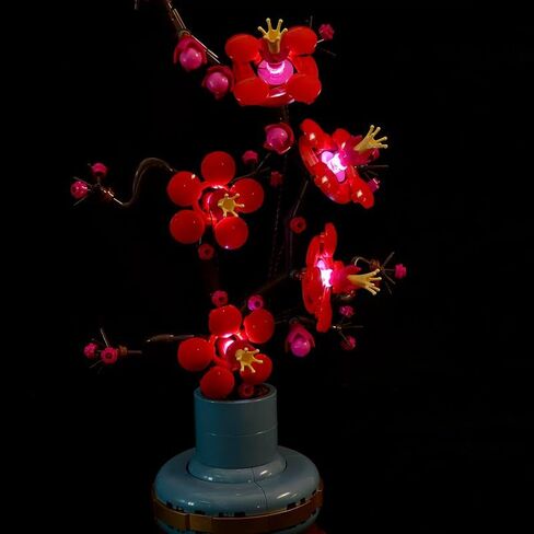 طقم إضاءة LED RC من أجل Lego 10369 Icons Plum Blossom Flower Décor، مجموعة إضاءة توصيل USB متوافقة مع Lego 10369 (أضواء فقط، لا توجد نماذج Lego) (10369) in Saudi Arabia