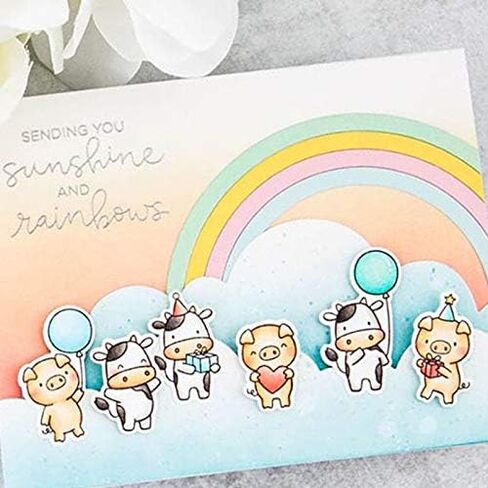 Various Cows Pigs Clear Stamp for Card Making Party'till The Cows Come Home for You Words Stamp for Paper Crafting Handmade Crafts Scrapbooking Supplies Photo Album Decor in Saudi Arabia