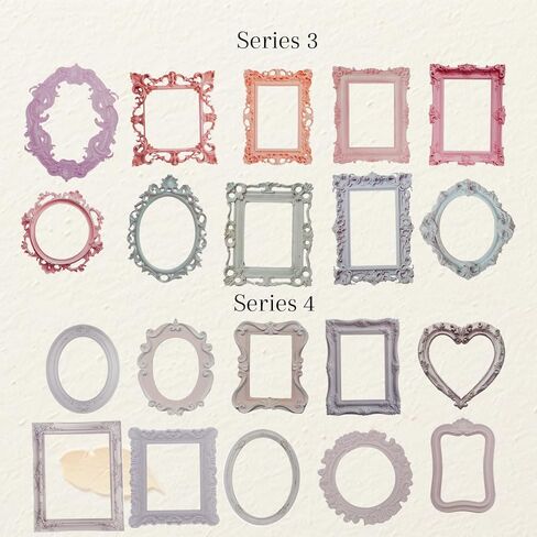 40 Pcs Junk Journal Stickers Scrapbook Embellishments Window Frame Lace Frames Scrapbook Paper Scrapbooks Frames Vintage Hollow Embossed Photo Materials for Scrapbooking Supplies Journal Crafts Album in Saudi Arabia