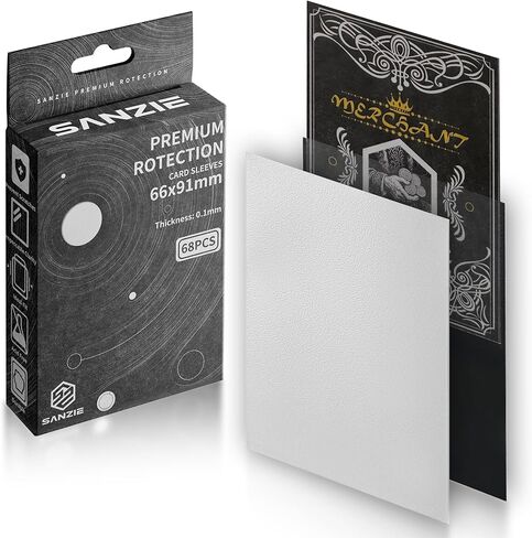 SANZIE Card Sleeves Matte Card Sleeve Deck Card Protector Sleeves Trading Card Sleeve Fit for MTG, TCG, PTCG and Trading Cards 68 Count (Deep Gray) in Saudi Arabia