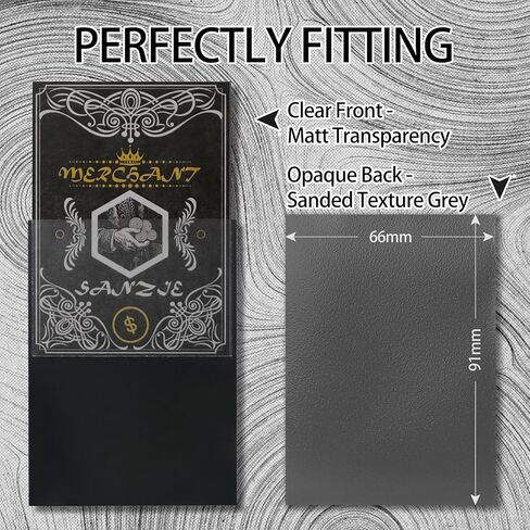 SANZIE Card Sleeves Matte Card Sleeve Deck Card Protector Sleeves Trading Card Sleeve Fit for MTG, TCG, PTCG and Trading Cards 68 Count (Deep Gray) in Saudi Arabia