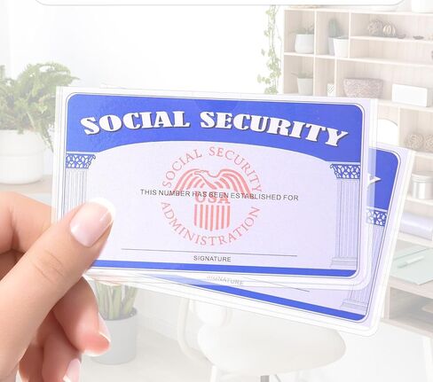 10 PCS PVC Card Protector Social Security Waterproof Sleeve for ID Credit Cards and Bank Cards Mal Design in Saudi Arabia