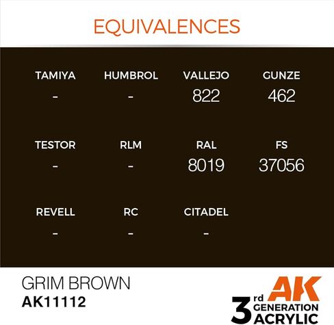 AK Interactive الجيل الثالث من الأكريليك باللون البني 17 مل in Saudi Arabia