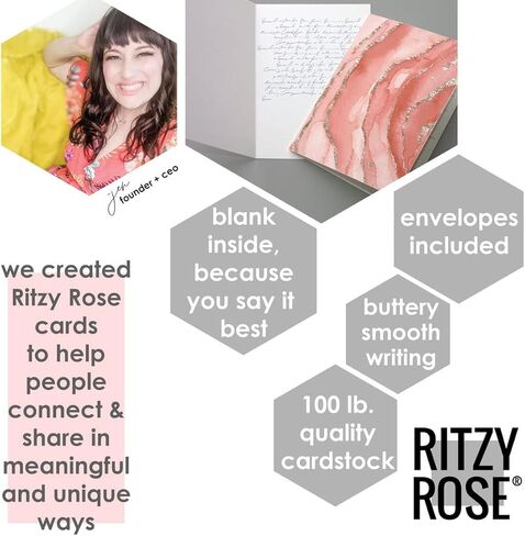 Ritzy Rose 24 Starry Night Celestial Cards in 12 Ethereal Designs + Envelopes in Kuwait