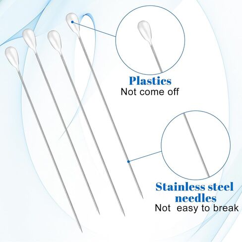 100 PCS Pearl Head Pins, 3 Inch Corsage Boutonniere Pins Straight Pin with Pearl Heads White Pearlized Ball Decorative Pin for Quilting Sewing Pinning Quilt Jewelry Making DIY Craft Flower Decoration in Kuwait