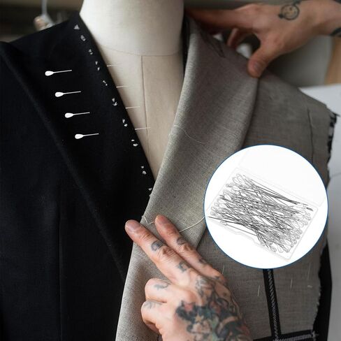 100 PCS Pearl Head Pins, 3 Inch Corsage Boutonniere Pins Straight Pin with Pearl Heads White Pearlized Ball Decorative Pin for Quilting Sewing Pinning Quilt Jewelry Making DIY Craft Flower Decoration in Kuwait