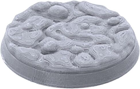 EnderToys Miniature Bases - Scenic Texture - Wasteland - 32mm (15pcs), 3D Printed Tabletop RPG and Wargame Miniature Accessories in Saudi Arabia
