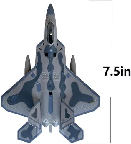 طائرة F-22 رابتور العسكرية بمقياس 1/100 نموذج عسكري مقاتل معدني مع قاعدة حامل قابلة للدوران F-22 مجموعة نماذج رابتور للتجميع والهدايا in Kuwait