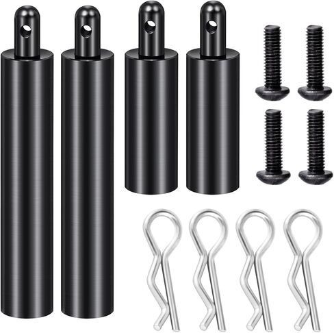 4Pcs Aluminum Alloy Body Post Mounts RC Car Shell Column Front Rear Extended Body Post Mount for Tamiya 1/10 Clod Buster 4×4×4 RC Car Upgrade Parts in Saudi Arabia