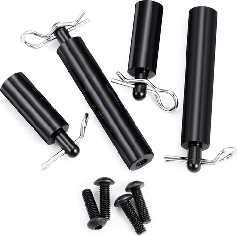 4Pcs Aluminum Alloy Body Post Mounts RC Car Shell Column Front Rear Extended Body Post Mount for Tamiya 1/10 Clod Buster 4×4×4 RC Car Upgrade Parts in Saudi Arabia