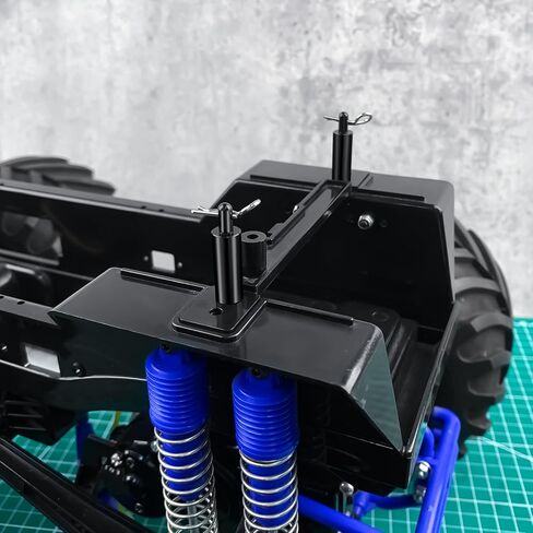 4Pcs Aluminum Alloy Body Post Mounts RC Car Shell Column Front Rear Extended Body Post Mount for Tamiya 1/10 Clod Buster 4×4×4 RC Car Upgrade Parts in Saudi Arabia