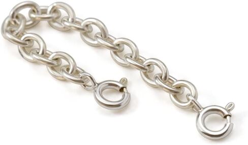 1PC 925 Sterling Silver Chain Extender with Clasp Removable Chain for Necklace Bracelet Anklet Jewelry Making (Silver, S(4mmx6cm)) in Saudi Arabia