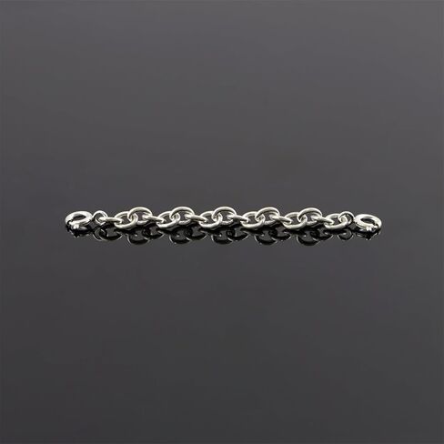 1PC 925 Sterling Silver Chain Extender with Clasp Removable Chain for Necklace Bracelet Anklet Jewelry Making (Silver, S(4mmx6cm)) in Saudi Arabia