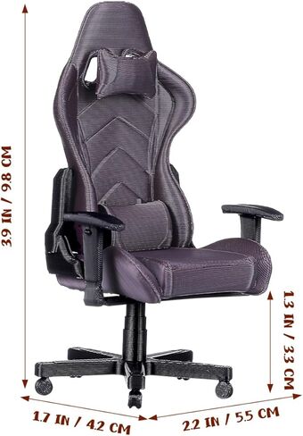 TOYANDONA Miniature Gaming Chair: 1:12 Scale Dollhouse Computer Chair, Tiny Dollhouse Furniture for Mini House Decor, Kids Pretend Play, Miniature Scenes (Black) in Saudi Arabia