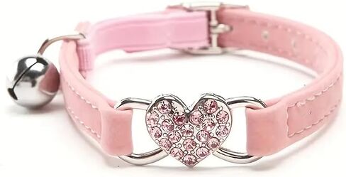 Adjustable Soft Pet Collar with Bell for Small Dogs, Kittens and Adult Cats - A Cozy and Stylish Accessory for Your Furry Friend! in Saudi Arabia