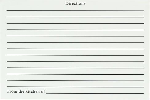 Recipe Cards 4x6 Inches Blank Double Sided, 50 Count Perfect for Recipe Box & Binder (Modern Minimal) in Saudi Arabia