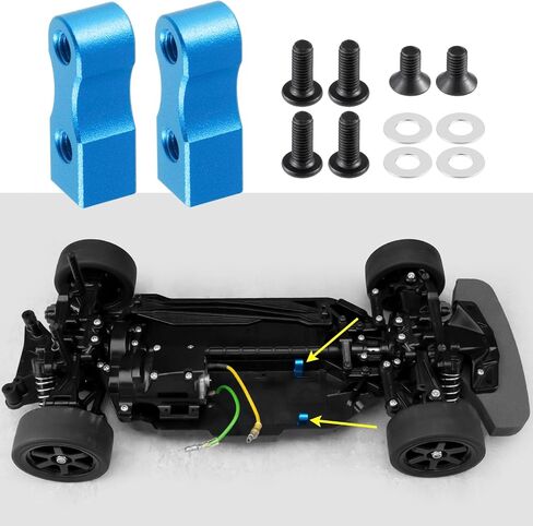 RC TT02 Aluminum Servo Mount Brackets Servo Seat Mount Compatible with Tamiya TT02 TT02B 1/10 RC On Road Touring Car Upgrade Parts in Saudi Arabia