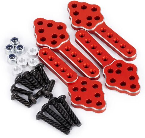 RC Car Shock Absorber Mount Adjust Height Angle Stand CNC Aluminum Shock Mount Lift Kit Set for 1/10 Axial SCX10 SCX10 II 90046 D90 D110 RC Crawler Car Upgrades Replacement, 4Pcs/Set in Saudi Arabia