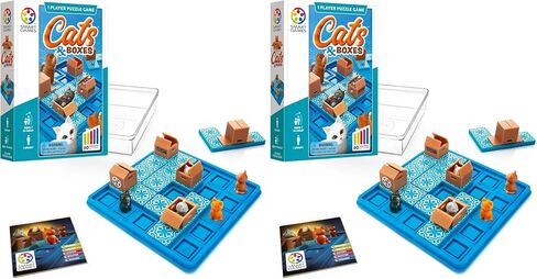 SmartGames Cats & Boxes Travel Game with 60 Challenges for Ages 7-Adult in Kuwait