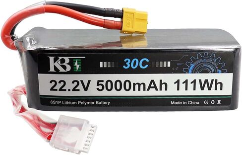 KBT 6S 22.2V LiPo High Discharge Rate Battery 40C 4000mAh Rechargeable Soft Pack Lithium Polymer Battery with XT60 Connector for RC Car Drone Boat Truck Airplane Helicopter in Saudi Arabia