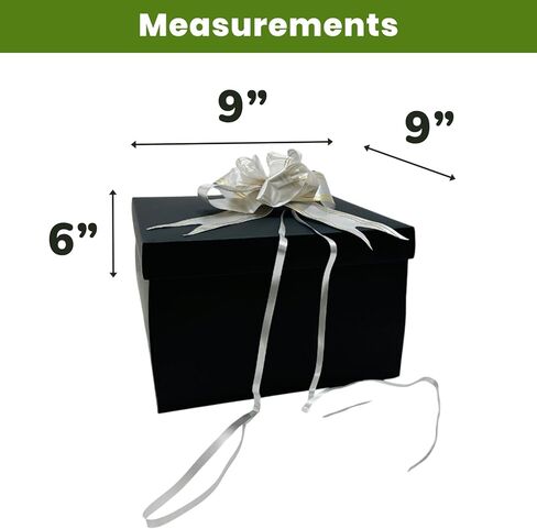 LOOMROOT Gift Box for Holidays, 5 Layer Surprise Picture Box Opens Up, Multi Layer DIY Photos Gift for Birthdays (BLACK) in Saudi Arabia