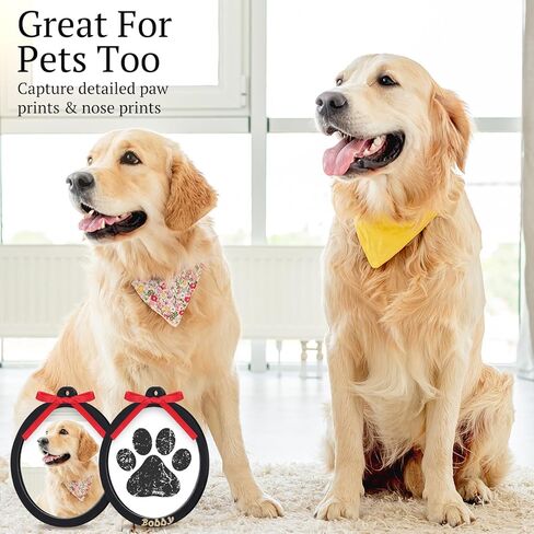 2 Sets Paw Print Kit for Dogs Inkless Pawprint Keepsake Kit Cat Pawprints Personalization Tool Keepsake Frame Double Sided Paw Print Ornament in Saudi Arabia