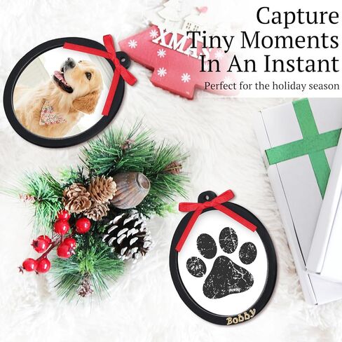 2 Sets Paw Print Kit for Dogs Inkless Pawprint Keepsake Kit Cat Pawprints Personalization Tool Keepsake Frame Double Sided Paw Print Ornament in Saudi Arabia
