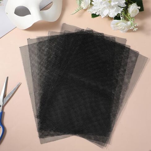 شبكة عيون من Fursuit، 8 ورقات مقاس 11.81 × 8.27 في شبكة عيون لقناع العيون والكوسبلاي زي فروي دعائم لعب الأدوار (أسود) in Kuwait