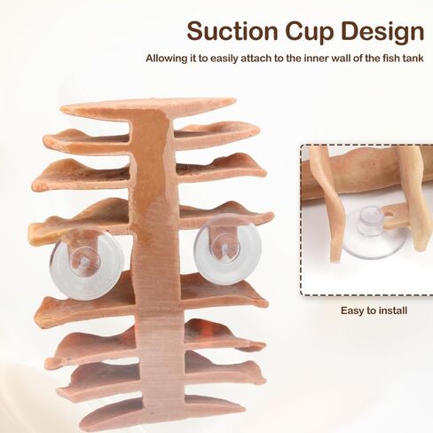 DQITJ Shrimp Hide Aquarium Fish Hideout with Suction Cup Aquarium Fish Cave Hideout Betta Habitat Fish Tank Decoration in Saudi Arabia