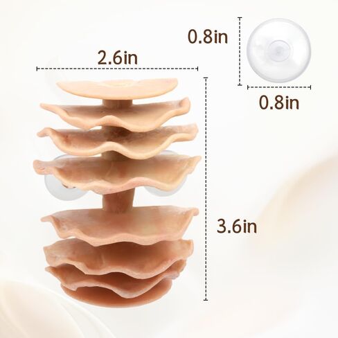 DQITJ Shrimp Hide Aquarium Fish Hideout with Suction Cup Aquarium Fish Cave Hideout Betta Habitat Fish Tank Decoration in Saudi Arabia