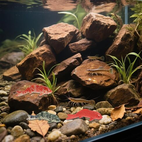 5Pcs Small Fake Koi Fish Decorations for Aquarium Fish Tank Decor Realistic Artificial Ornaments for Home Office Terrarium DIY Miniature Statue in Saudi Arabia