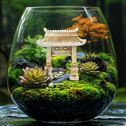 Miniature Torii Gate Japanese Shinto Temple Asian Architectural Model Bonsai Garden Ornament Fish Tank Decoration Chinese Decor in Saudi Arabia