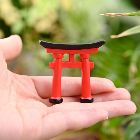 Miniature Torii Gate Japanese Shinto Temple Asian Architectural Model Bonsai Garden Ornament Fish Tank Decoration Chinese Decor in Saudi Arabia