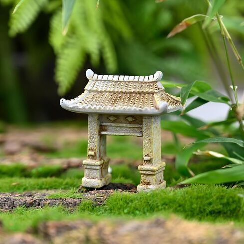 Miniature Torii Gate Japanese Shinto Temple Asian Architectural Model Bonsai Garden Ornament Fish Tank Decoration Chinese Decor in Saudi Arabia