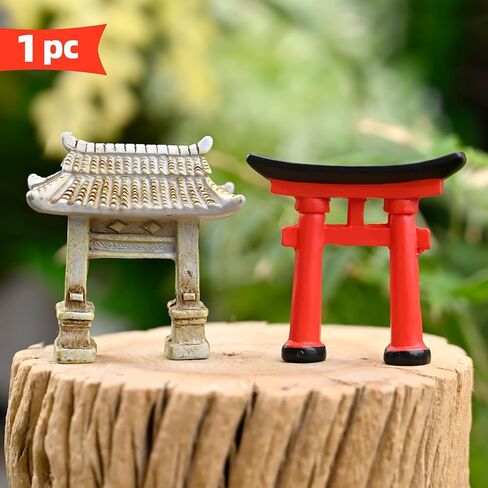 Miniature Torii Gate Japanese Shinto Temple Asian Architectural Model Bonsai Garden Ornament Fish Tank Decoration Chinese Decor in Saudi Arabia