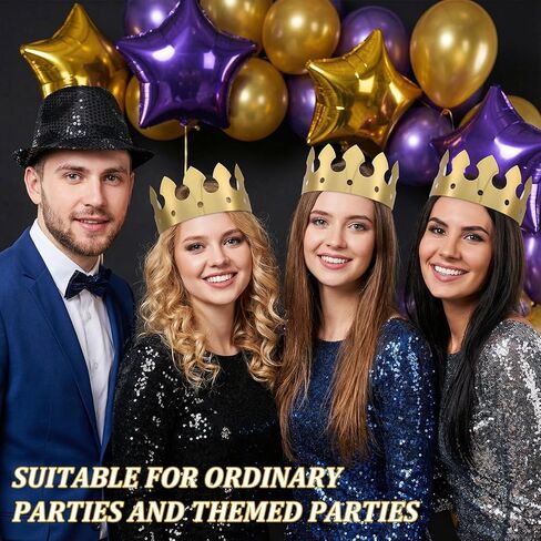 200pcs Gold Paper Crowns Bulk,Classic Style King Crown Princess Hats for Adults Birthday Celebration Party Supplies in Saudi Arabia