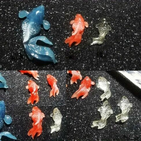 Goldfish Ornaments Necklace Mirror Silicone Molds Mini Carp Epoxy Resin Moulds DIY Craft Earrings Pendant Jewelry Making Tools in Saudi Arabia